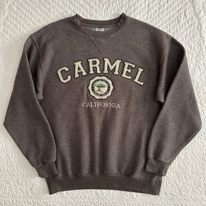 Vintage Teemax Carmel by the Sea California Gray Crewneck Sweatshirt Large
